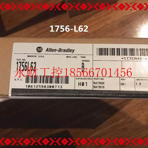 议价1756-L62 AB 控制器4MB内存CPU模块,全新 未拆封￥