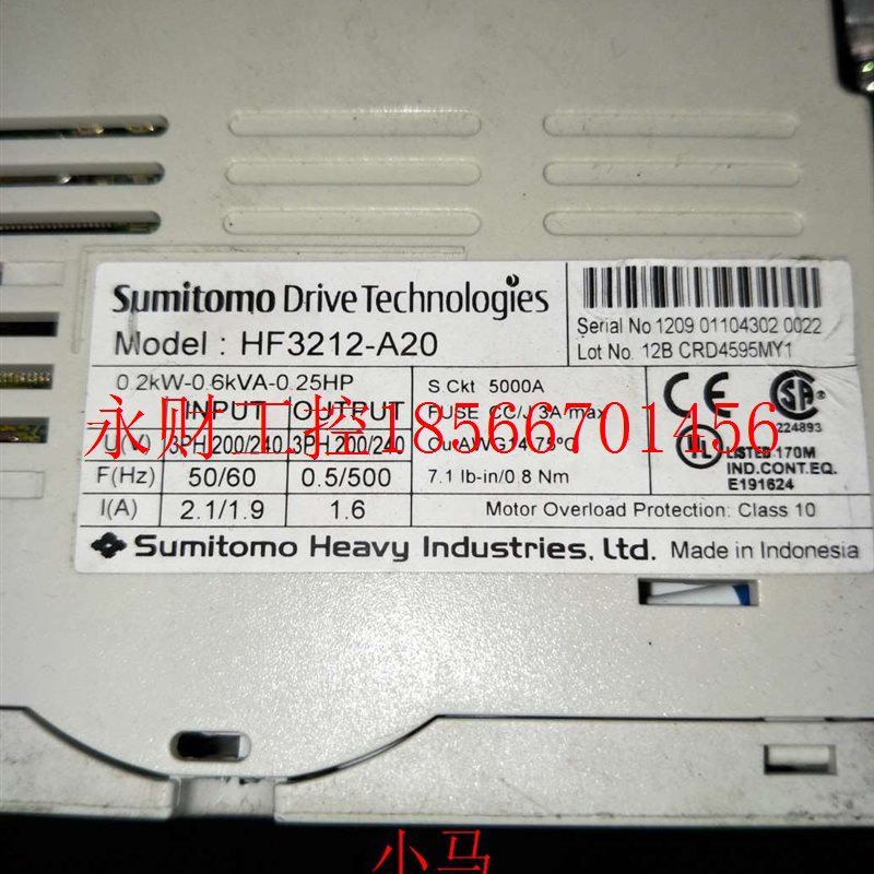 议价HF320 0.4KW 220V HF3212-A40 住友变频器￥