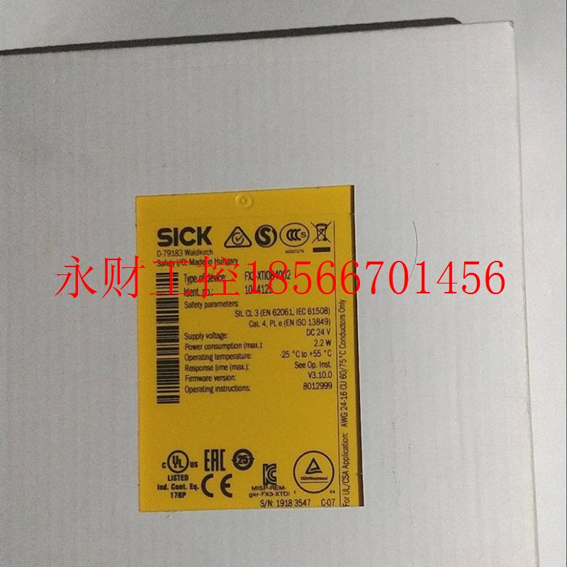 议价SICK西克继电器FX3-XTI084002全新原装￥