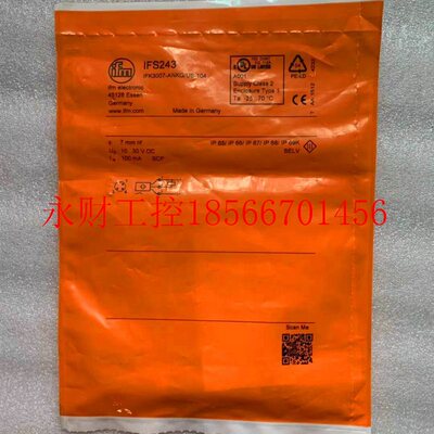 议价原装 正品 易福门/IFM传感器 IFS243 IFK3007-ANKG/US-104 ￥