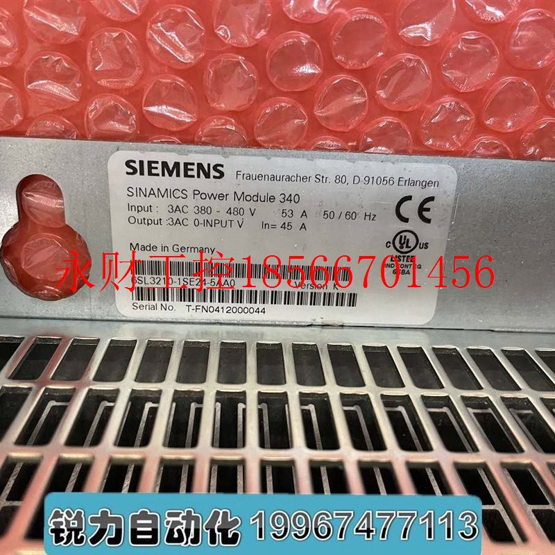 议价现货全新西门子S120变频器PM340功率模块 6SL3210-1SE24-5A￥