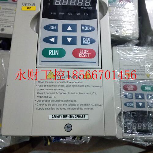议价VFD007B43A 台达变频器0.75KW 9成新 质量保证 实图 特价促￥