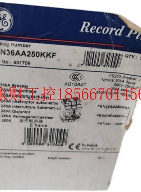议价原装进口GE通用系列断路器 FE250 FEN36AA250KKF￥