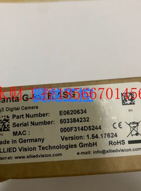 议价全新德国进口原装AVT Manta G-917B ags 工业相机￥