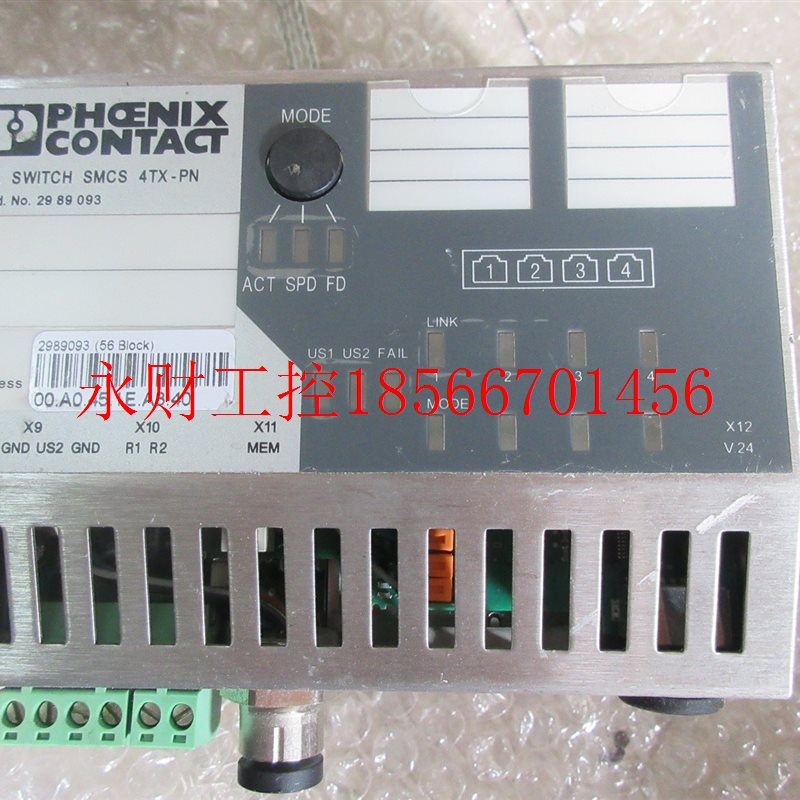 议价**拆机原装菲尼克斯 2989093 FL SWITCH SMCS 4TX-PN 成色￥