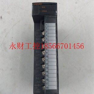 议价拆机三菱Q系列PLC模拟量输入模块 Q64AD 现货实物图￥