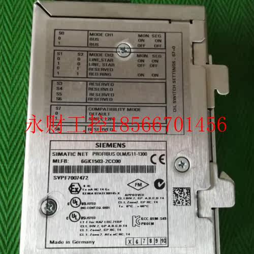 议价原装正品6GK1503-2CC00,6GK1503-2CC00几乎全新 功能正常使￥