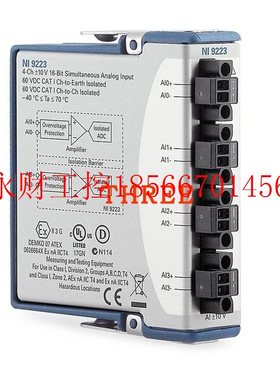 议价NI 9223同步模拟输入4通道模块螺栓端连接781398-01BNC-7￥