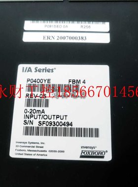 议价FOXBORO P0400YE￥
