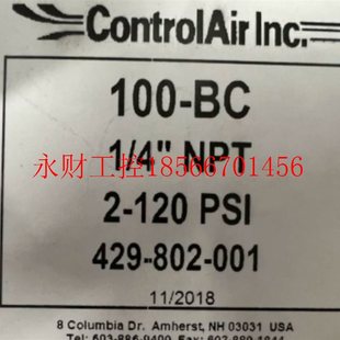 精密调压阀 BC1 001 全￥ 429 议价康气通 120PSI 4NPT 100 802
