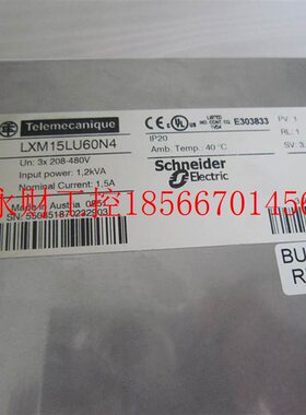 议价卖家 正品 拆机施耐德伺服器 LXM15LU60N4 当日发￥