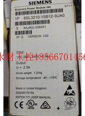 议价西门子S120 30kW变频器功率模块6SL3210-1SE26-0UA0/OUAO￥