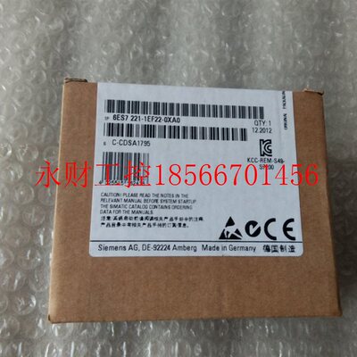 议价6ES7221-1EF22-0XA0,6ES7 221-1EF22-0XA0全新原装没开封 ￥