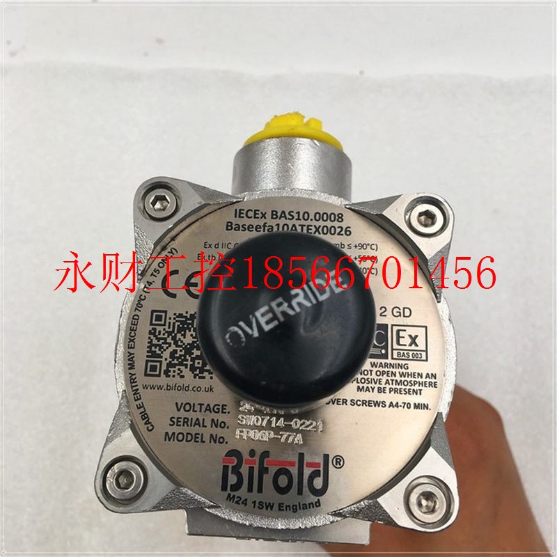 议价英国Bifold电磁阀  FP06P-S1-04-32-NU-AL-77A-24D-M-35-K8￥
