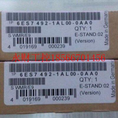 议价1P 6ES7492-1AL00-0AA0西门子S7-400前连接器6ES7 492-1ALO￥