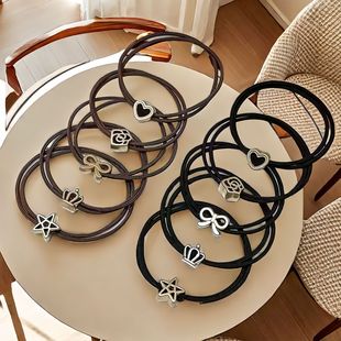 头绳高弹耐用橡皮筋发绳高级头发高弹力简约气质马尾网红发圈时尚