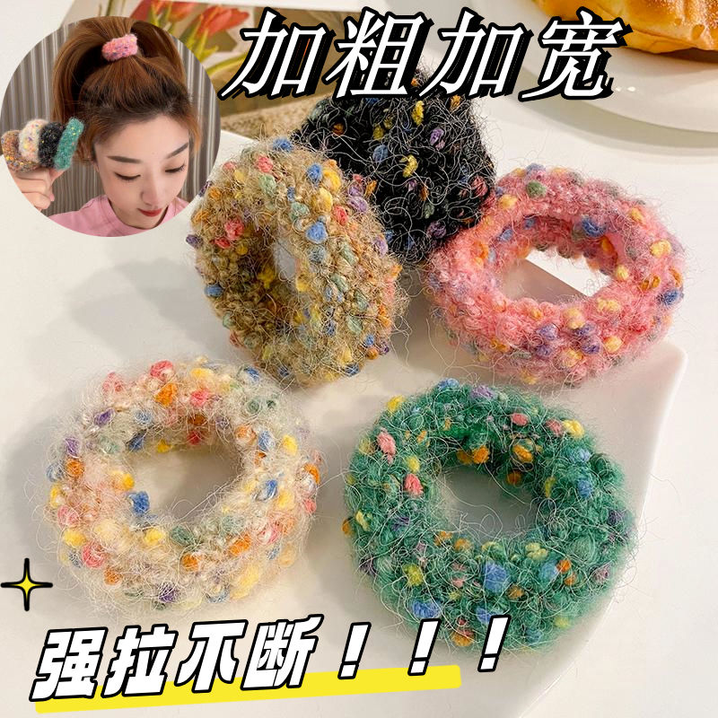 2025年新款毛圈加粗秋冬发圈