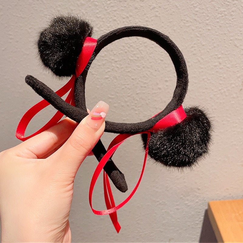 哪吒同款发箍毛球丸子头发饰cos动漫搞怪头箍表演发卡,饰品/流行首饰/时尚饰品新,发饰,淘宝优惠券,粉丝福利购,淘宝优惠卷