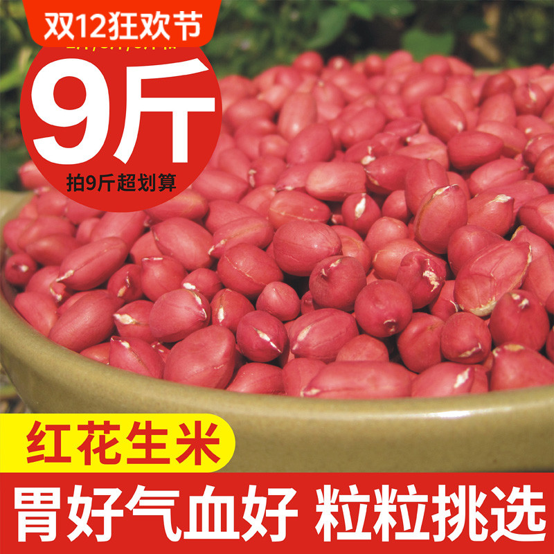 25年新货广西农家自产的花生米小粒生的自种不带壳红皮花生米散装