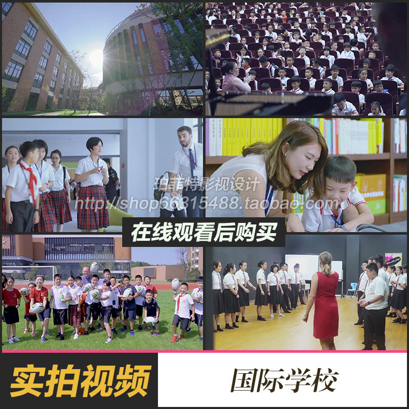 国际化教育学校园视频素材国外老师学生中学小学高档贵族课外活动