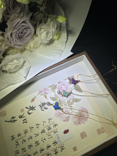 广西壮锦项链手工制作精致小项链
