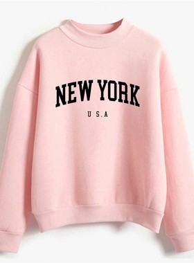 2023年跨境卫衣高领款亚马逊独立站女装wish爆款现货TEMU