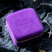 STAYWILD 便携首饰盒天鹅绒高档精致耳钉耳环项链戒指饰品收纳盒