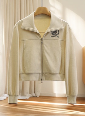 du家王牌【恩】韩版刺绣！修身显瘦卫衣外套专柜正品25秋休闲上衣