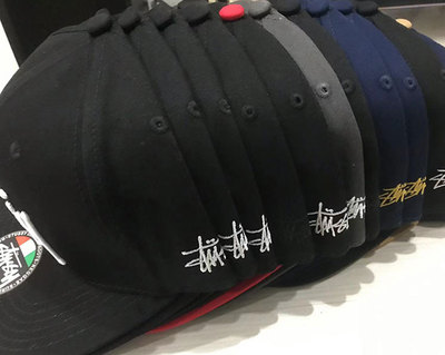 滑板STUS斯图西平沿帽平檐帽硬顶平板男女棒球帽刺绣字母可调节