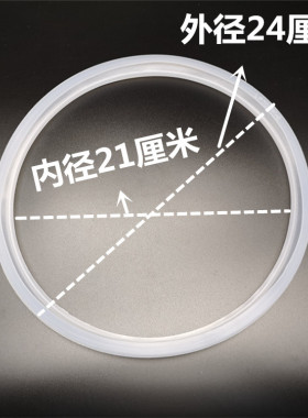 新飞电饭煲密封圈CFXB50-B西施煲圆煲电饭锅透明内径21配件胶垫圈
