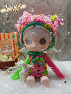 超萌嘎子姐zsiga可动人偶姜饼人向往之处娃衣穿搭配饰撞色扣子帽