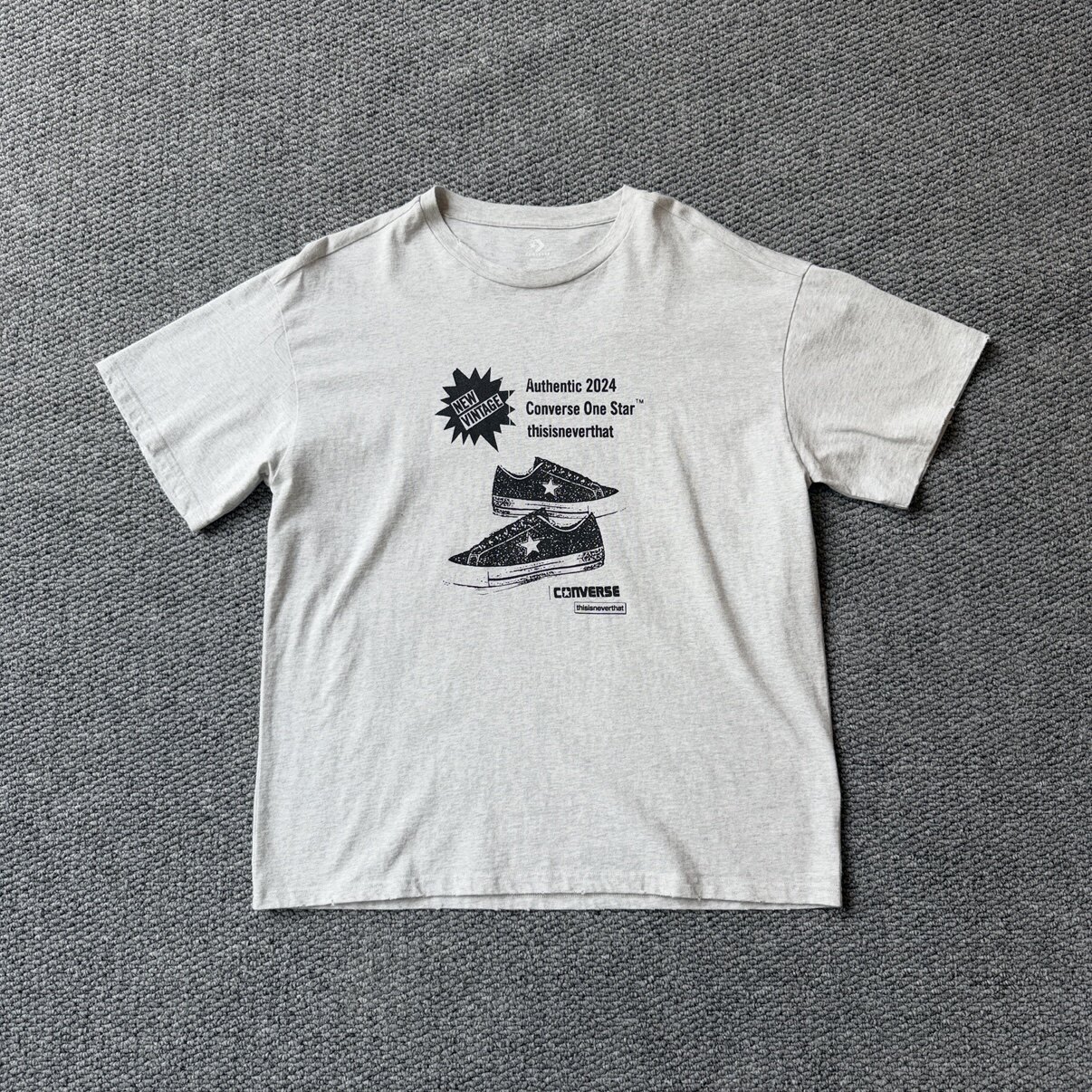 Converse x Thisisneverthat One Star Tee 宽松圆领短袖休闲T恤