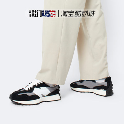 NEW BALANCE NB327经典黑白灰拼色休闲运动低帮跑步鞋 U327WEC