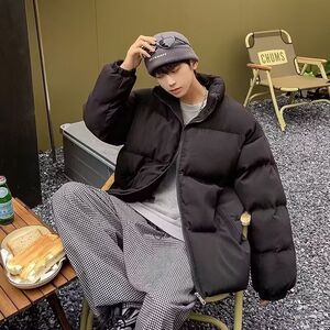 1505/M2111/P51冬季面包服新款潮流简约棉衣外套男3图片