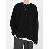 1506/M50111/P64破坏风毛衣男秋冬慵懒宽松内搭针织打底衫3，男装T恤，星座1506-1