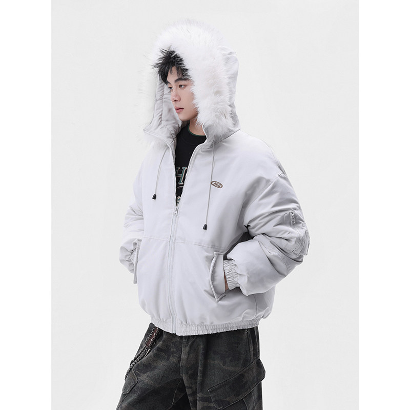 1506-1/M6010/P90冬季新款毛领棉服男女休闲韩版宽松高级感棉衣2，男装棉衣，星座1506-1