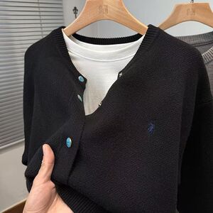 1506-1/M50161/P74新款简约针织开衫夹克男春装上衣潮图片