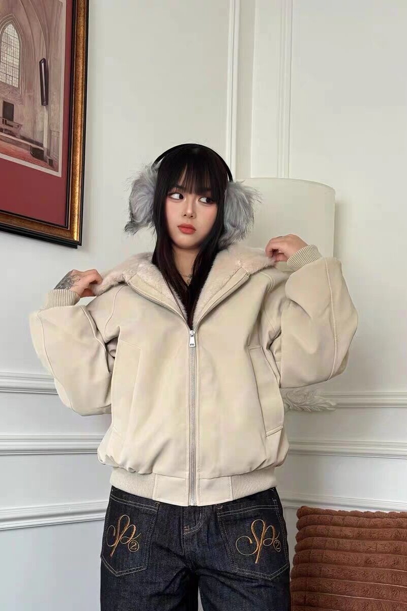 1506/MF1251/P89美式短款连帽毛领棉服秋冬新款毛绒绒派克服棉衣1,男装棉衣,星座1506-1