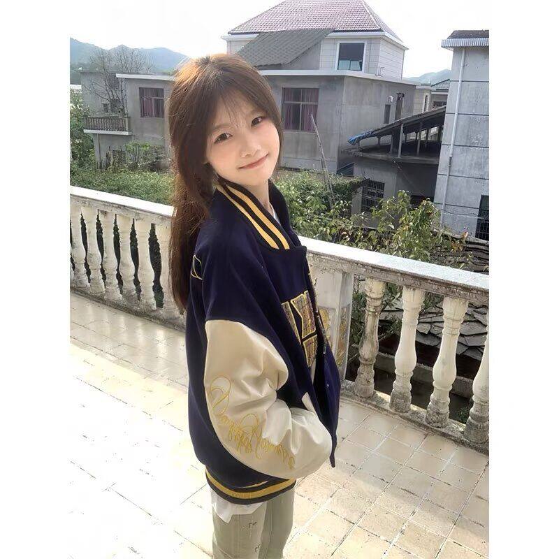 1506-1/JJK88061/P74美式潮牌棒球服夹克男潮字母图片