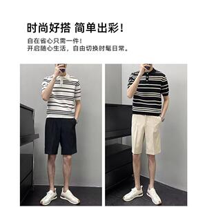 1506-1/CMY9501/P38POLO衫男士经典条纹图片
