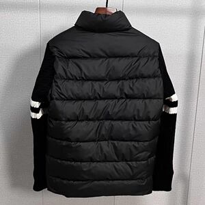 1506/MMY8881/P92冬季新款潮牌高级感毛衣拼接排骨棉服外套2图片