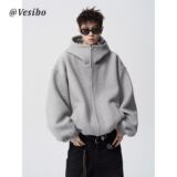 1506/WWT06/P49新款卫衣港风宽松简约连帽卫衣开衫男女同款1，男装卫衣，星座1506-1