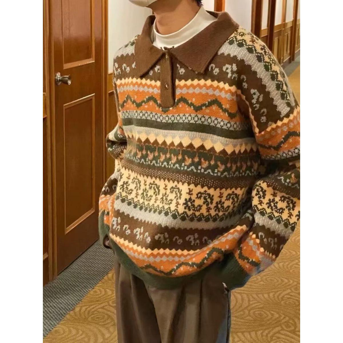 1506/M31181/P60圆领毛衣针织衫男潮牌帅气秋冬季打底衫上衣2，男装T恤，星座1506-1