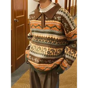 1506/M31181/P60圆领毛衣针织衫男潮牌帅气秋冬季打底衫上衣2，男装T恤，星座1506-1