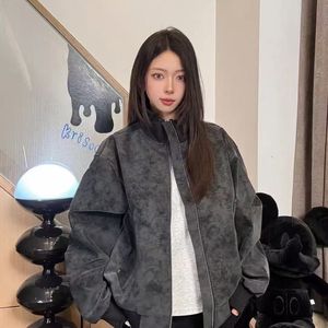 1506-1/J9081/P74春秋季新款美式复古PU皮外套男,浅色牛仔短款搭配什么裤子图片