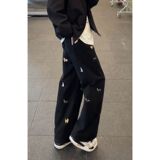 1506-1/KD7901/P46美式高街vibe裤子男加长高个子破洞牛仔裤，男装牛仔裤，星座1506-1