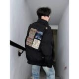 1506/Q9990/P85复古字母刺绣棉衣棉服男款秋冬撞色宽松情侣外套2，男装棉衣，星座1506-1