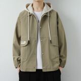 1506-1/JK5191/P88暗黑美式连帽毛呢外套男生套装，男装休闲套装，星座1506-1