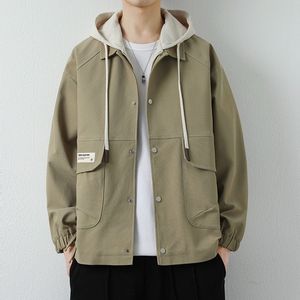 1506-1/JK5191/P88暗黑美式连帽毛呢外套男生套装图片