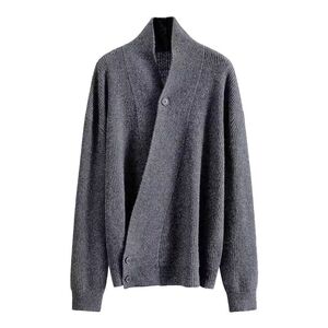 1506/MM60421/P72秋冬新款开衫毛衣美式复古休闲V领针织衫男1图片